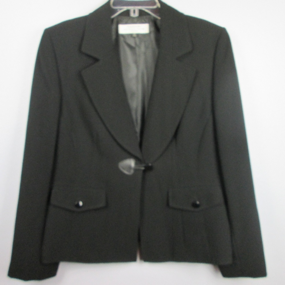 Tahari by Arthur Levine Black Career Jacket 10P